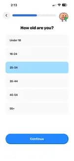 Menu midi onboarding step 14